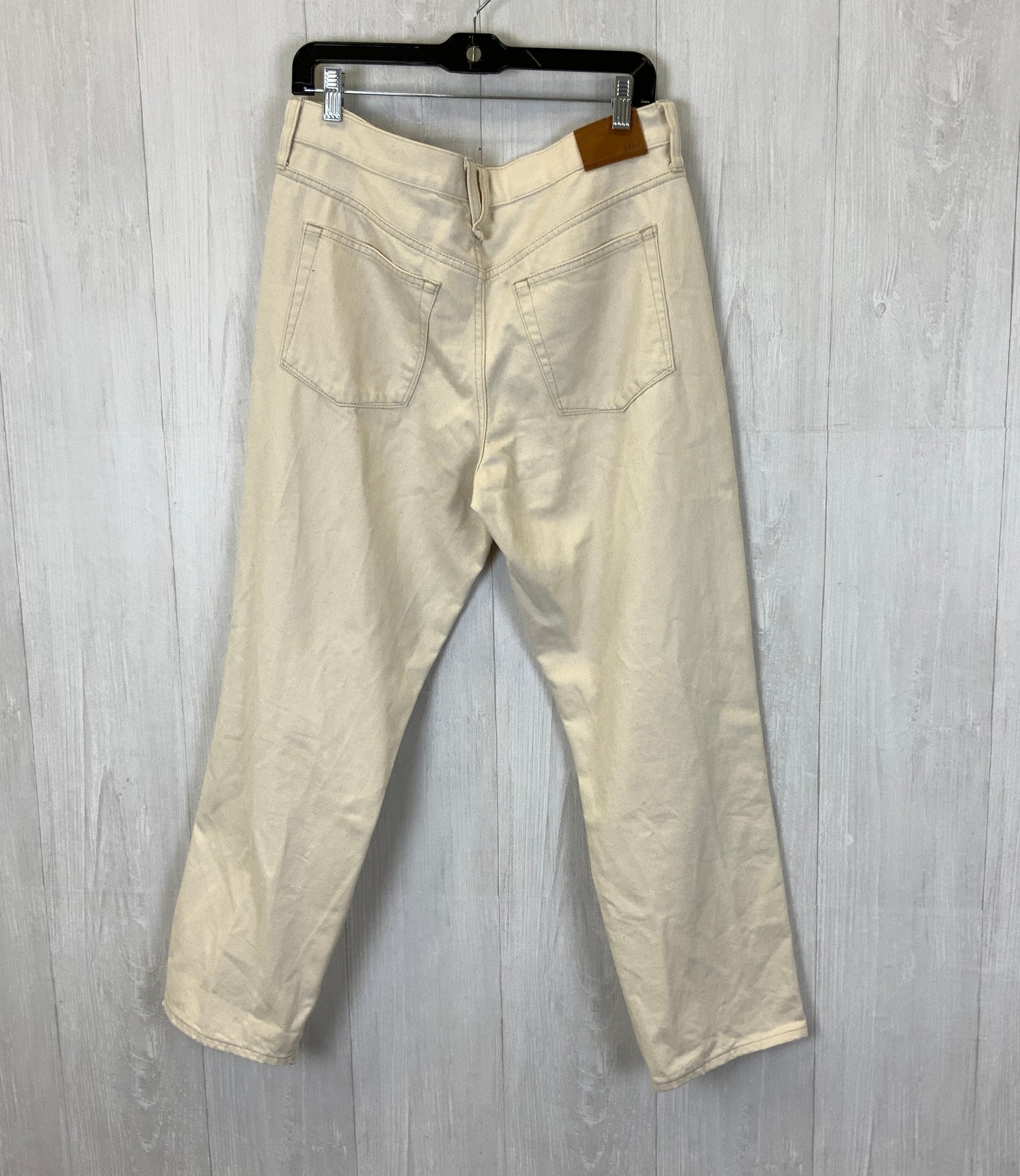 Jeans Boyfriend By J. Crew In Cream, Size: 8