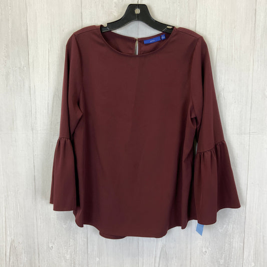 Maroon Blouse Long Sleeve Apt 9, Size M