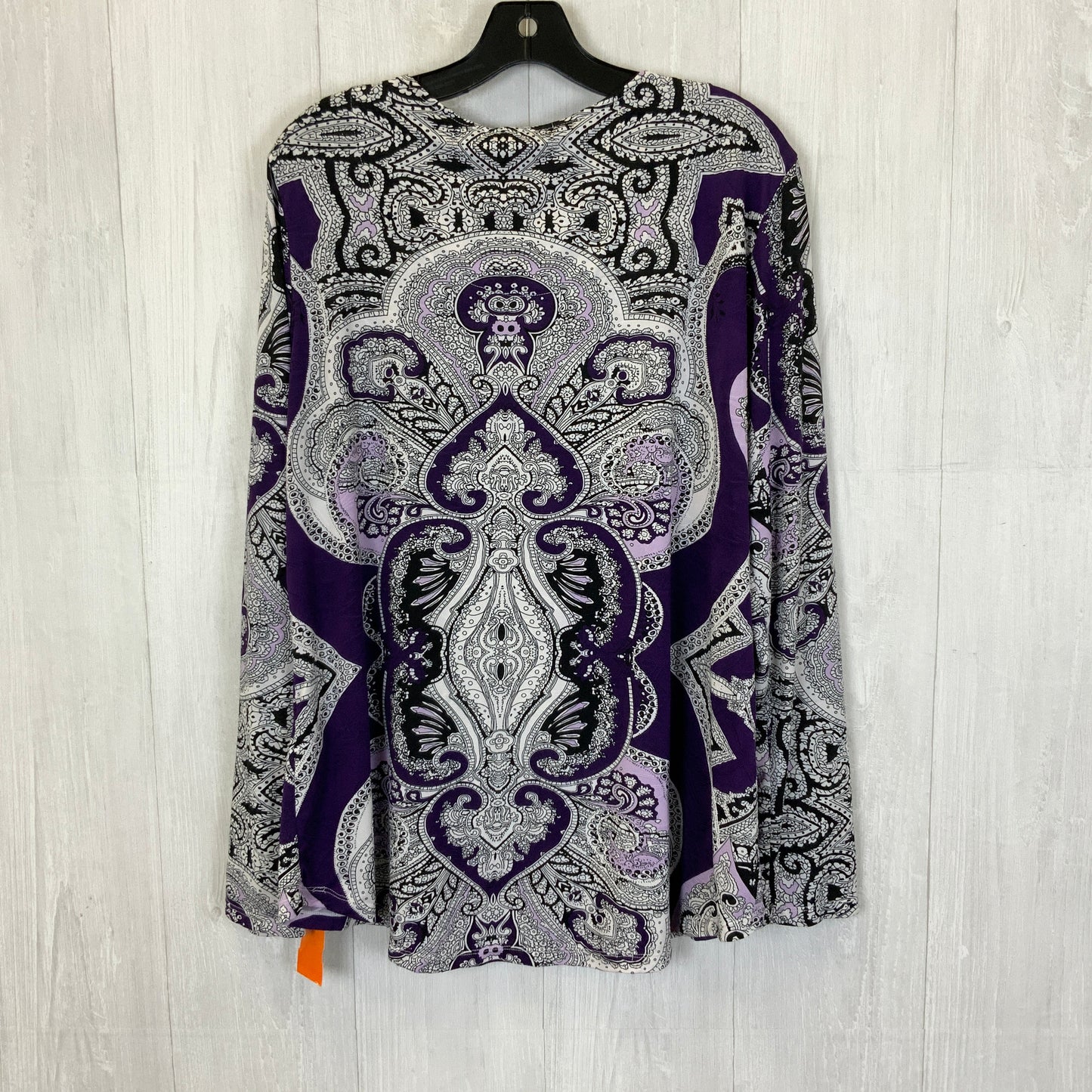 Purple Top Long Sleeve Clothes Mentor, Size 2x