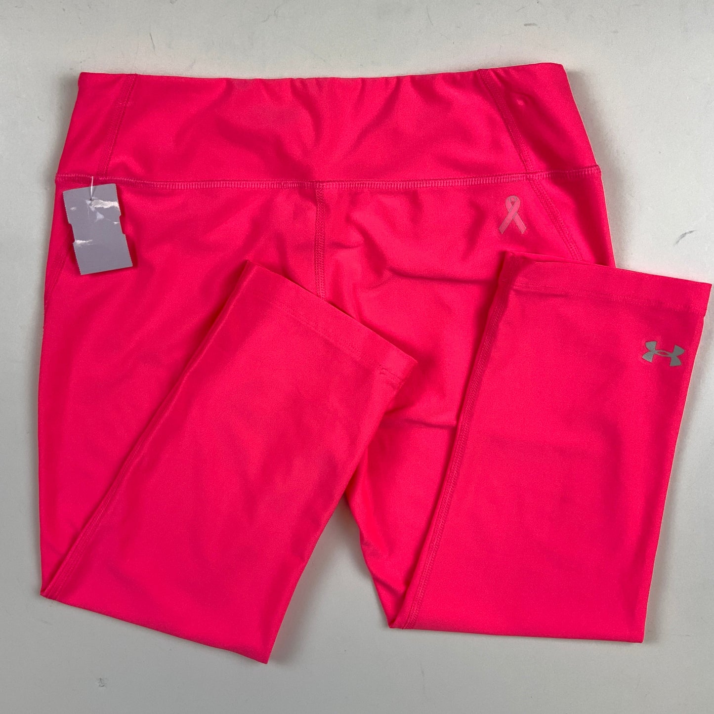 Athletic Leggings Capris By Under Armour In Pink, Size: S