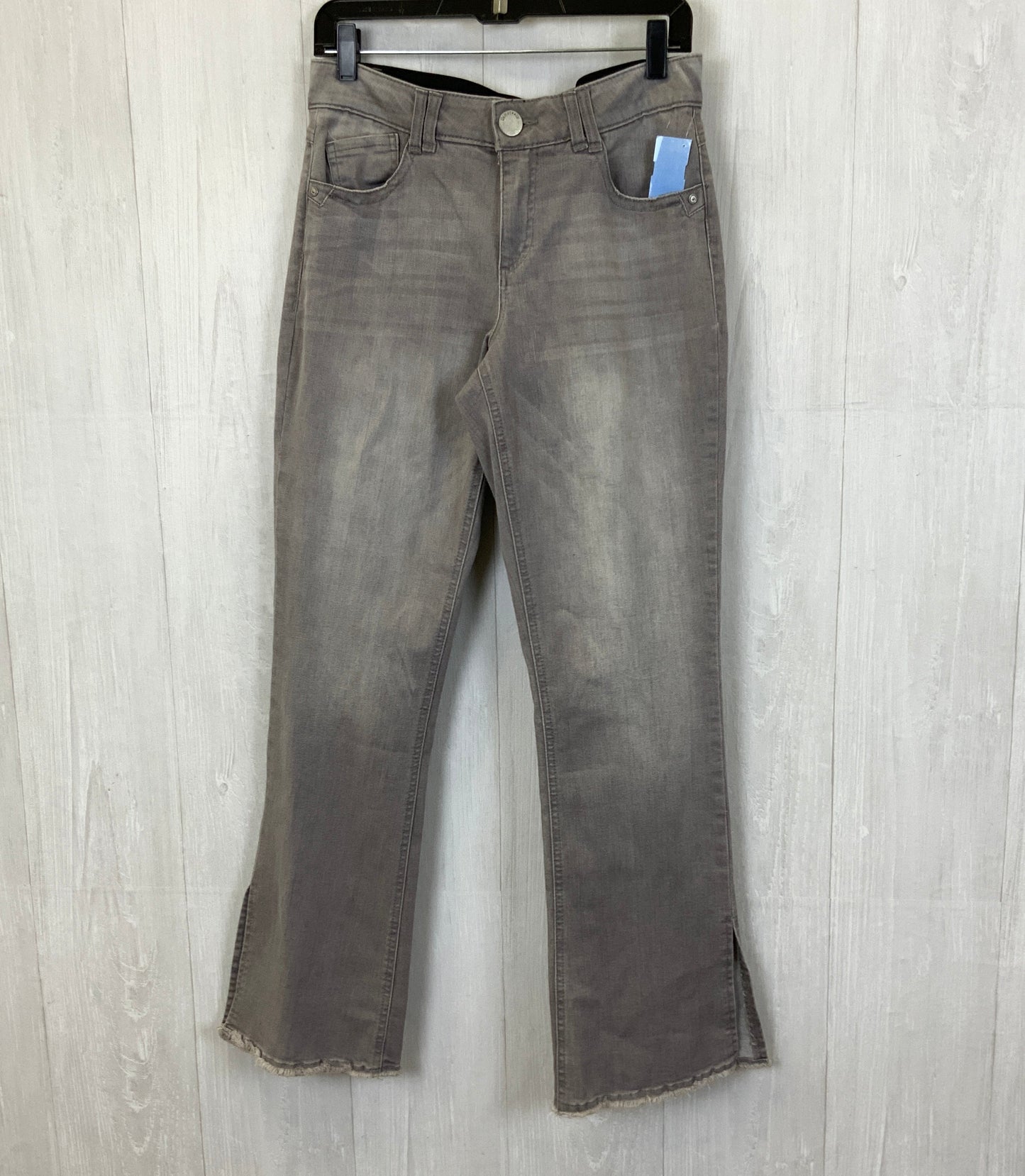 Jeans Flared By Democracy In Grey Denim, Size: 8