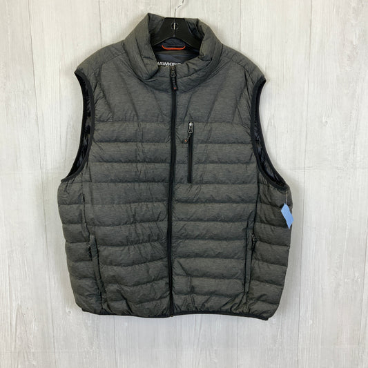 Vest Puffer & Quilted By Clothes Mentor In Grey, Size: Xxl