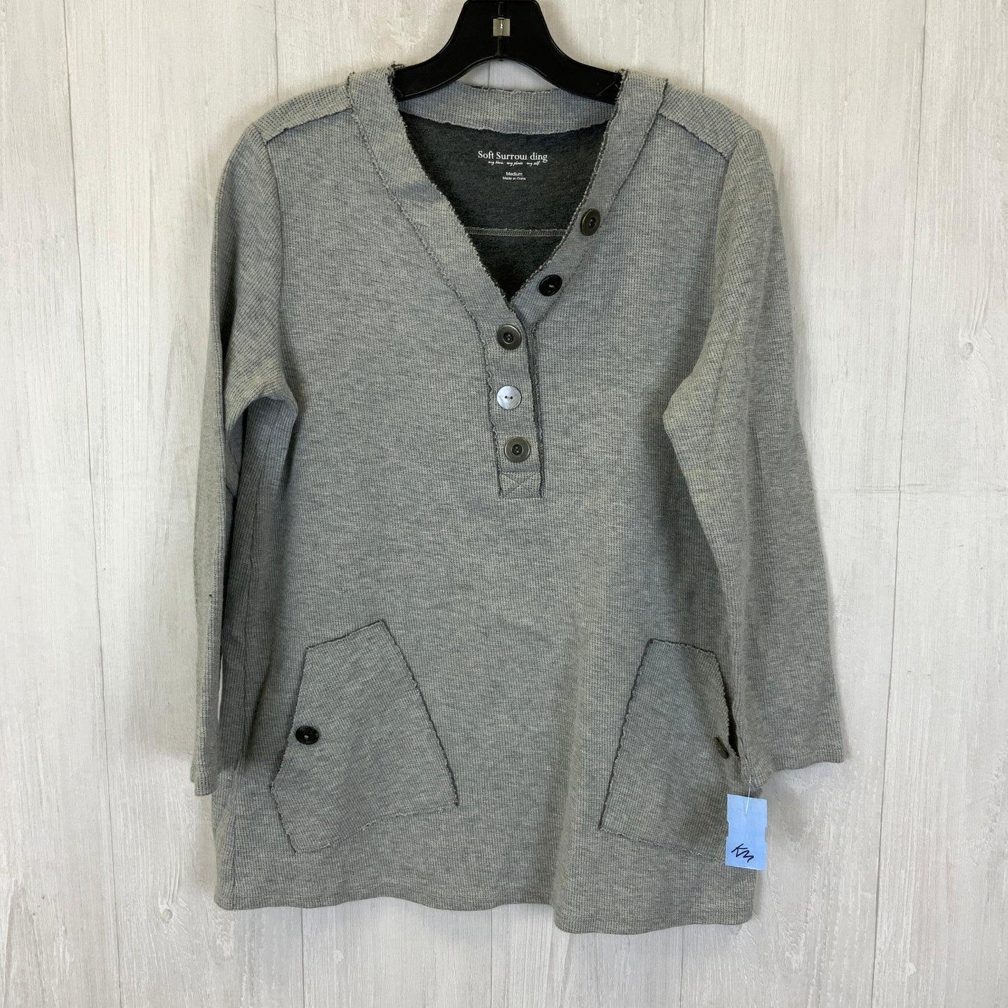 Sweater By Soft Surroundings In Grey, Size: M