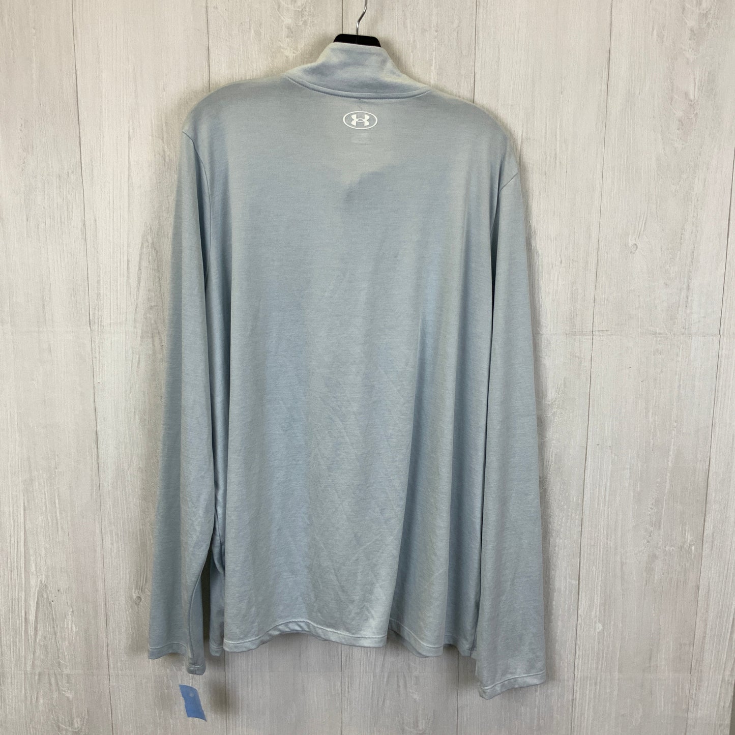 Athletic Top Long Sleeve Collar By Under Armour In Blue, Size: 3x