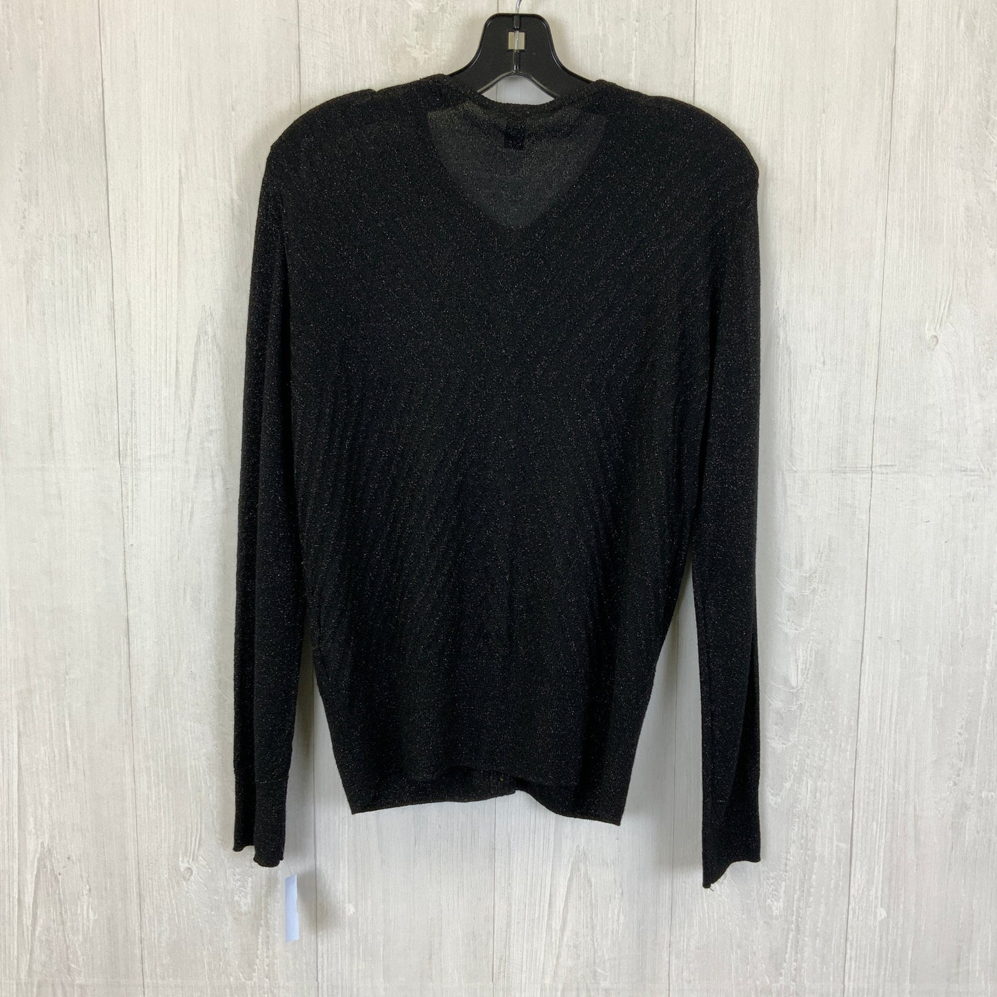 Cardigan By Dana Buchman In Black & Gold, Size: M