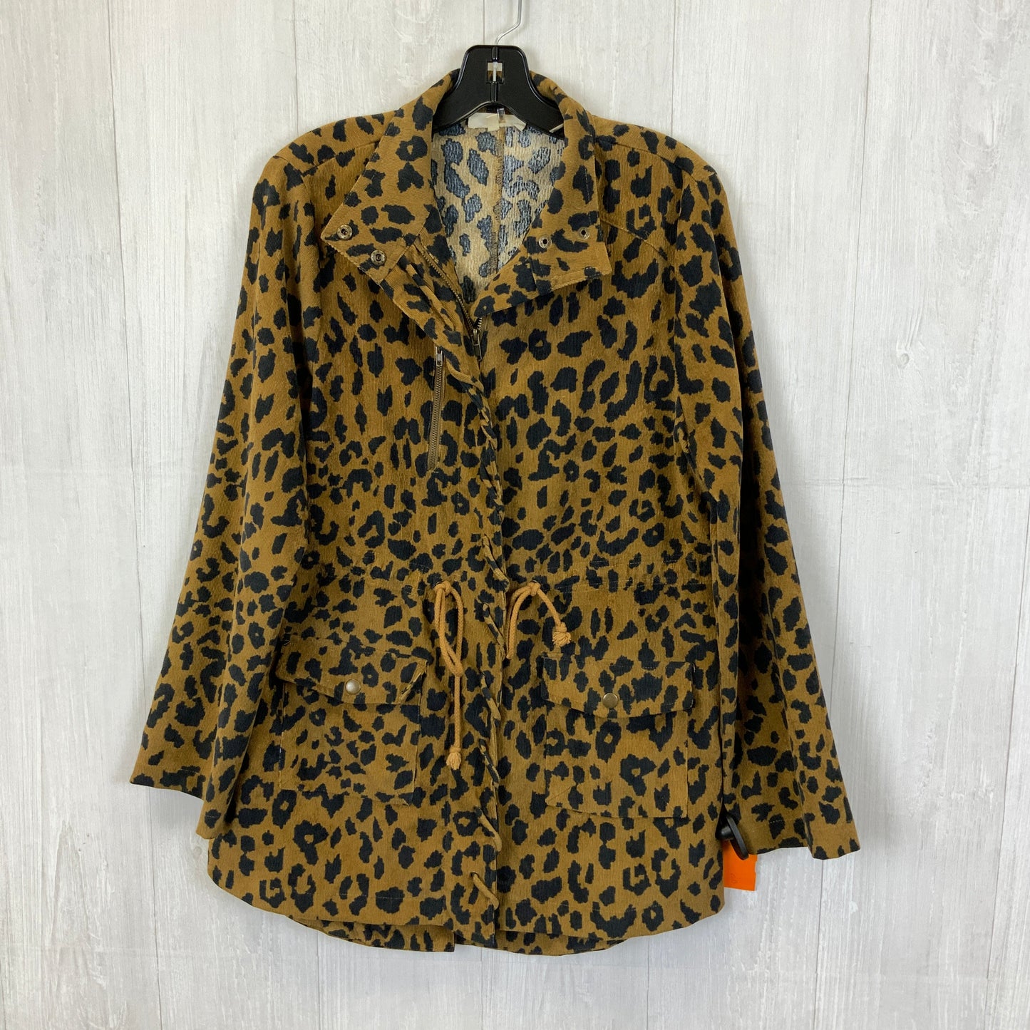 Jacket Utility By Entro In Animal Print, Size: M