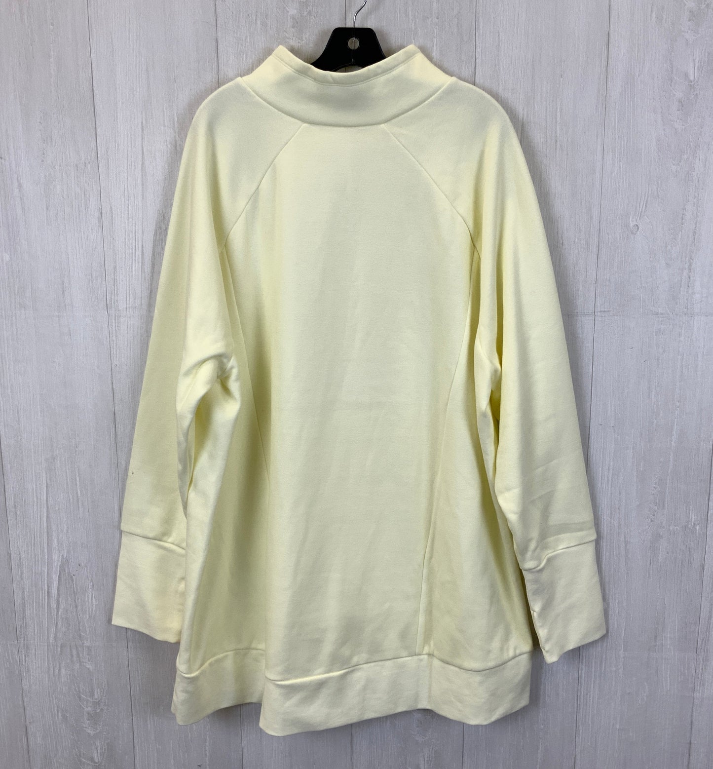 Athletic Sweatshirt Collar By Fabletics In Yellow, Size: 4x