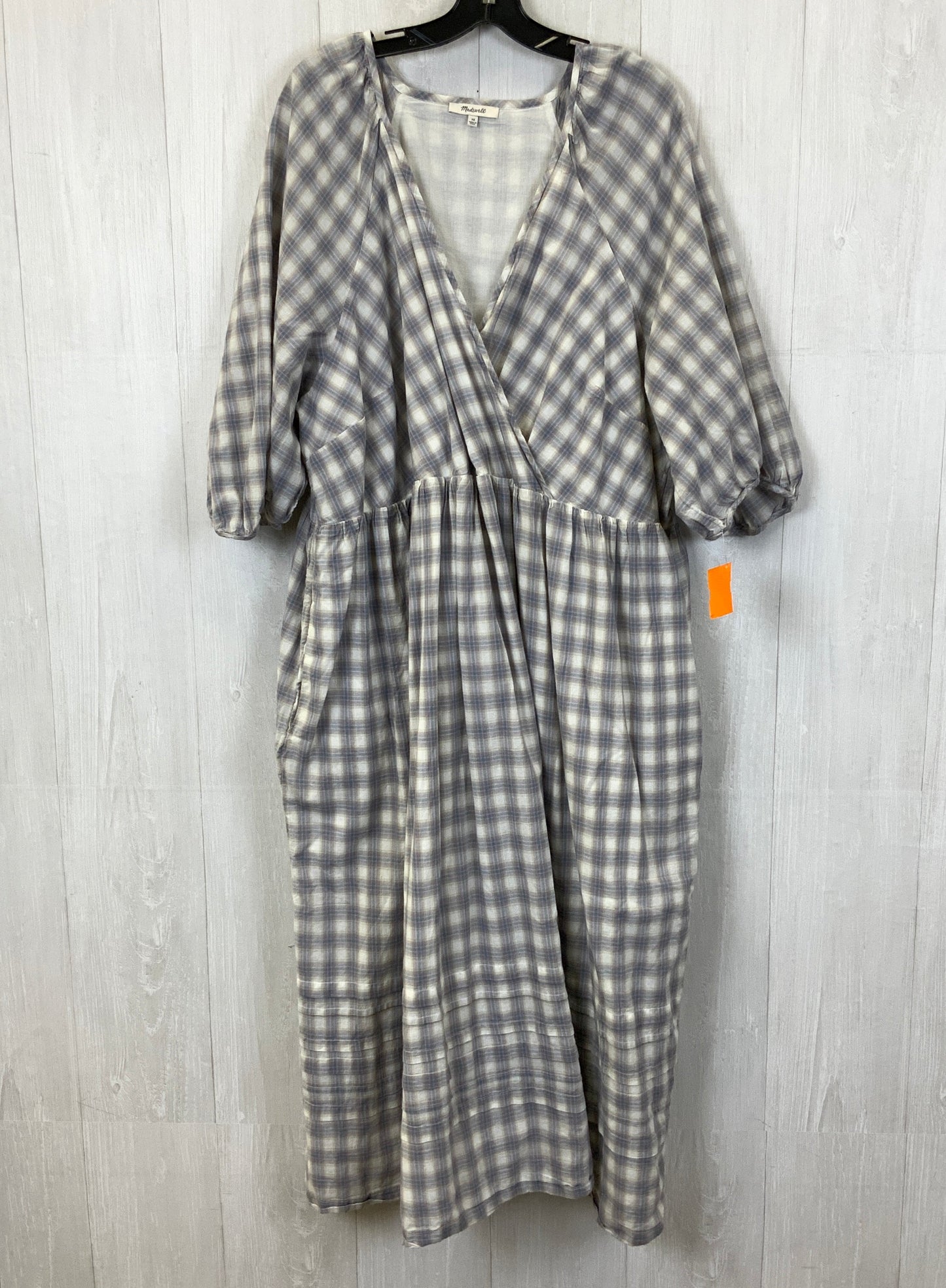 Dress Casual Maxi By Madewell In Plaid Pattern, Size: 3x