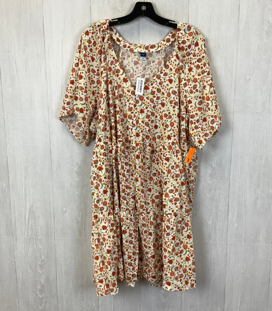 Dress Casual Midi By Old Navy In Floral Print, Size: 3x