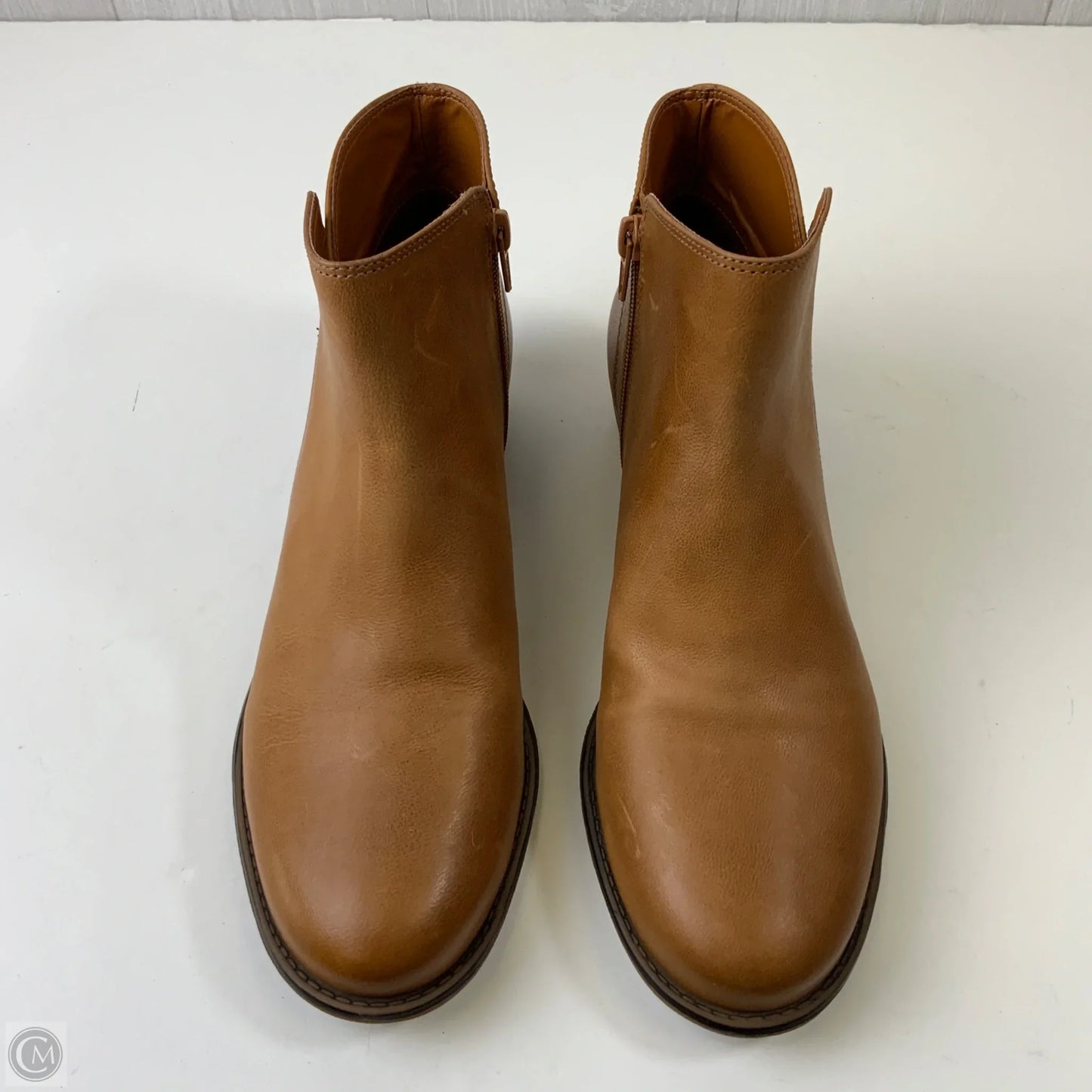 Boots Leather By Chelsea And Violet In Brown, Size: 9.5