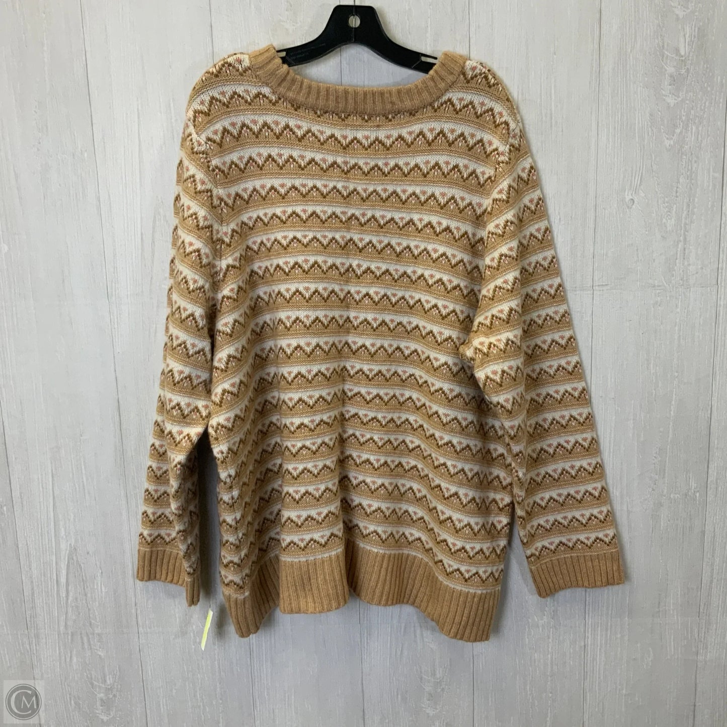 Sweater By Croft And Barrow In Striped Pattern, Size: 3x