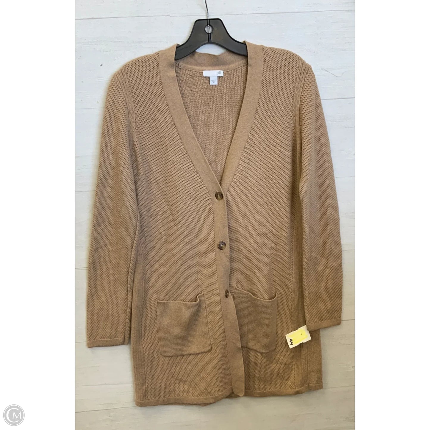 Sweater Cardigan By J. Jill In Tan, Size: Xs