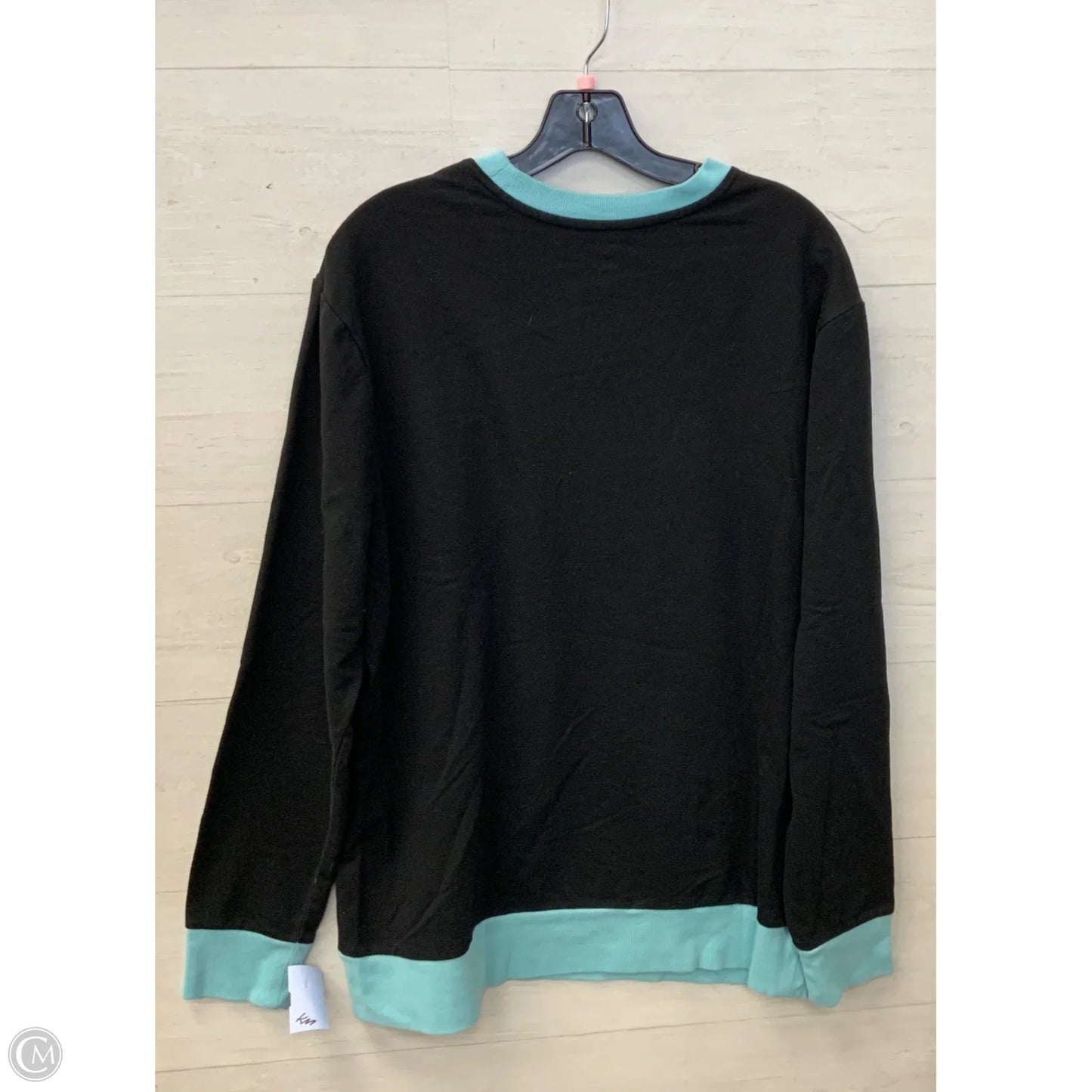 Sweatshirt Crewneck By Disney In Black & Blue, Size: L