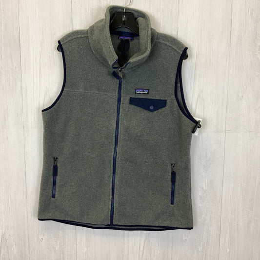 Vest Fleece By Patagonia In Blue & Grey, Size: L