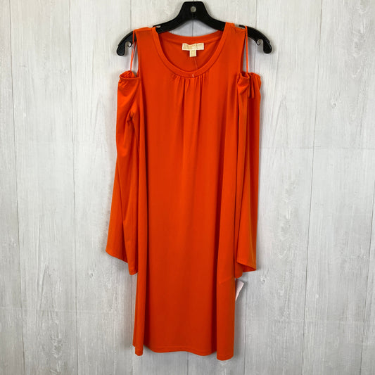 Dress Casual Midi By Michael By Michael Kors In Orange, Size: M