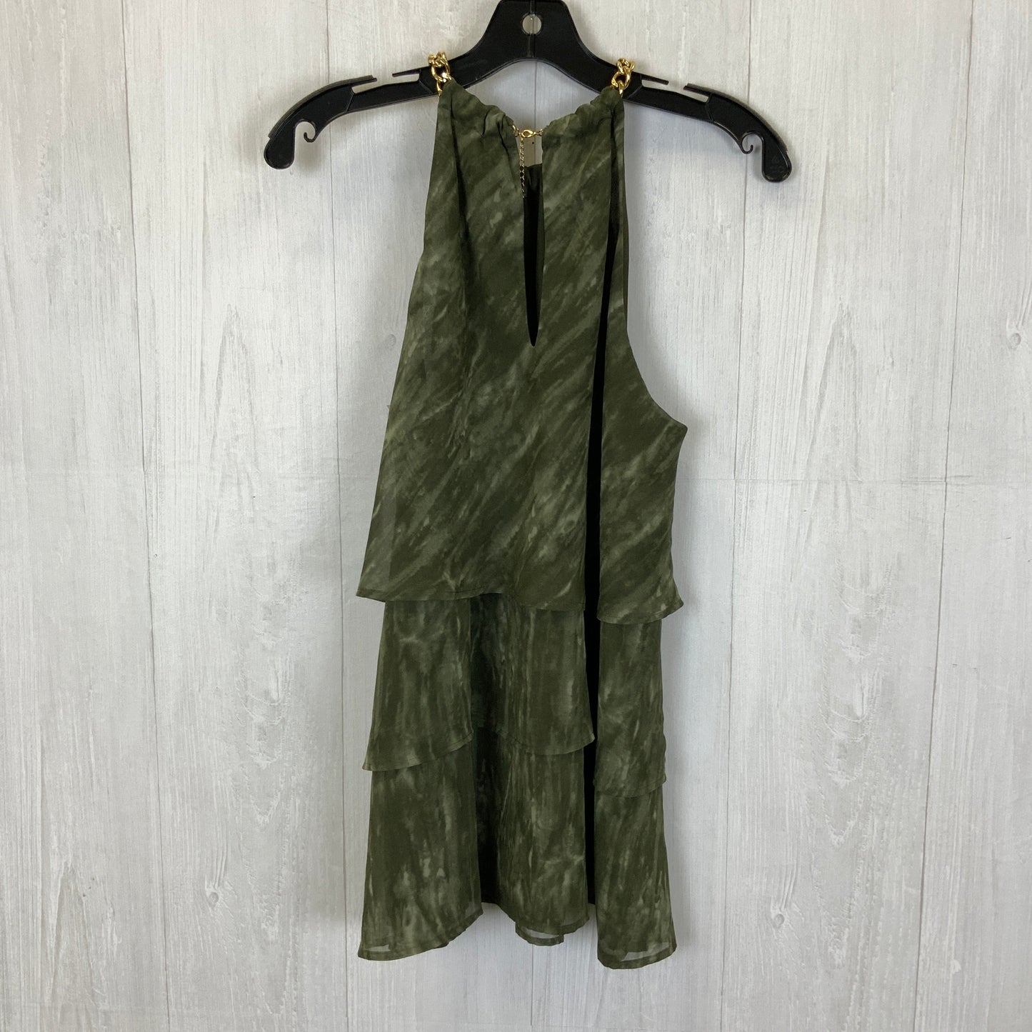 Green Top Sleeveless Michael By Michael Kors, Size L