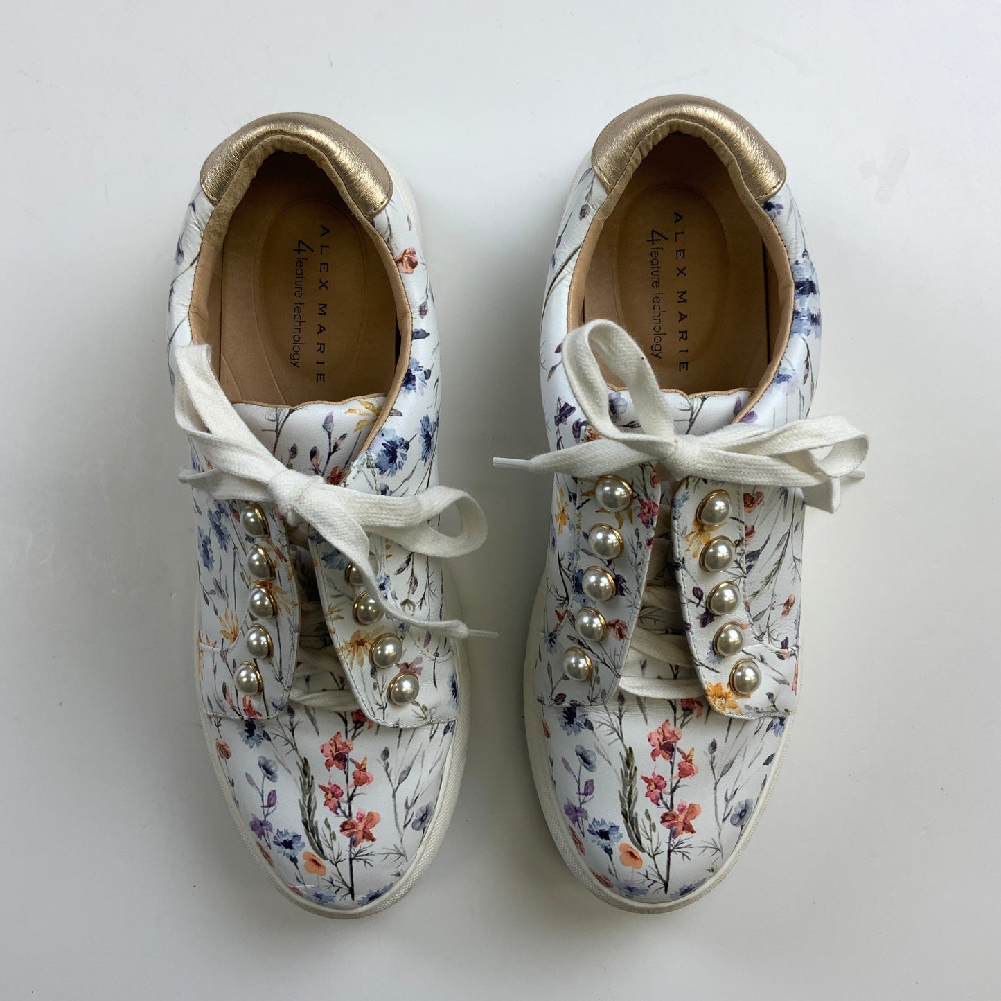 Shoes Sneakers By Alex Marie In White, Size: 8.5