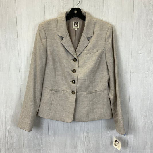 Blazer By Anne Klein In Beige, Size: M