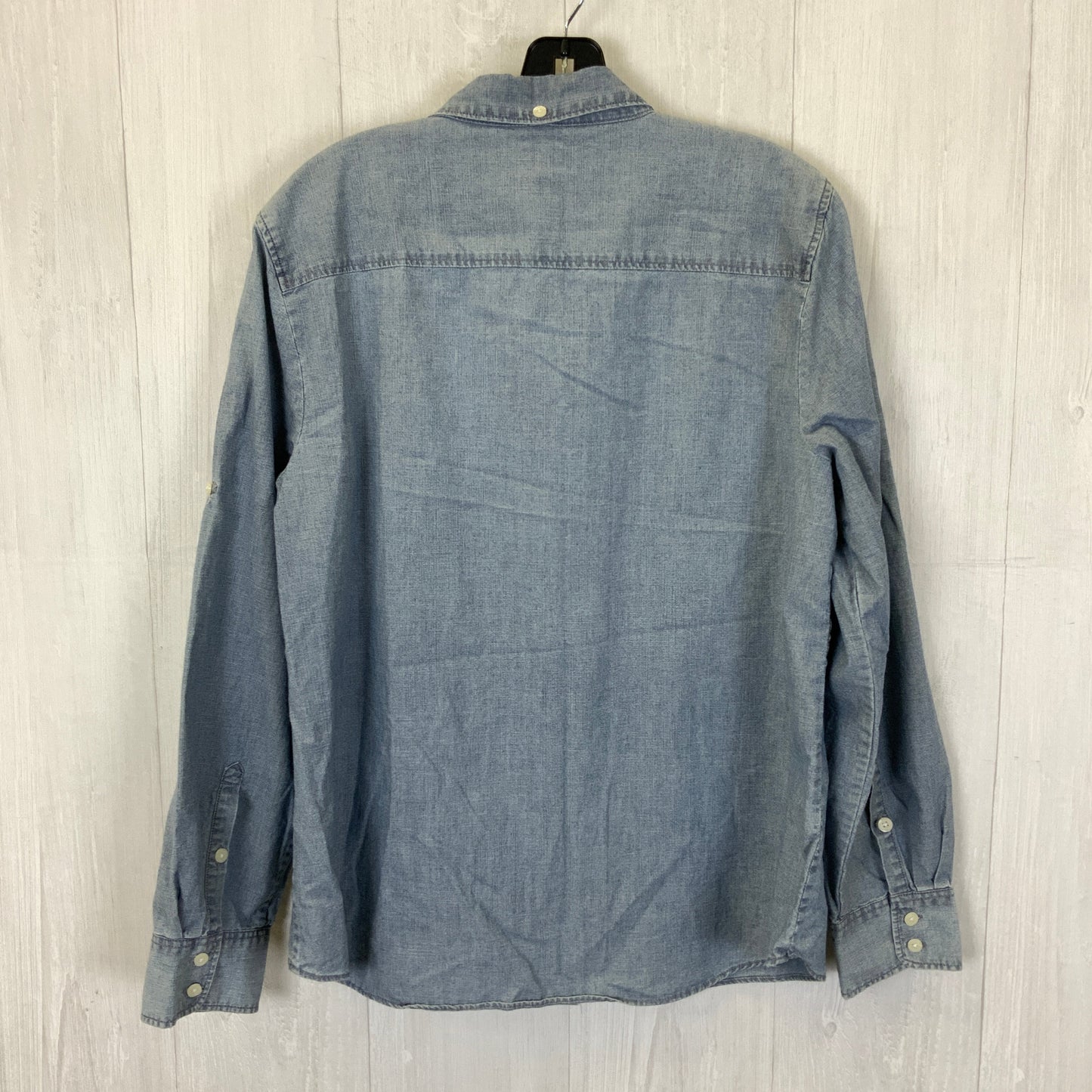 Top Long Sleeve By J. Crew In Blue Denim, Size: Xl