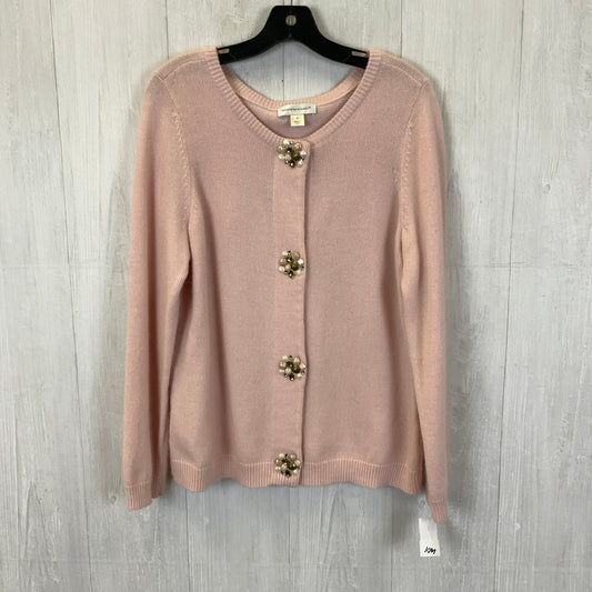 Cardigan By Christopher And Banks In Pink, Size: Xl