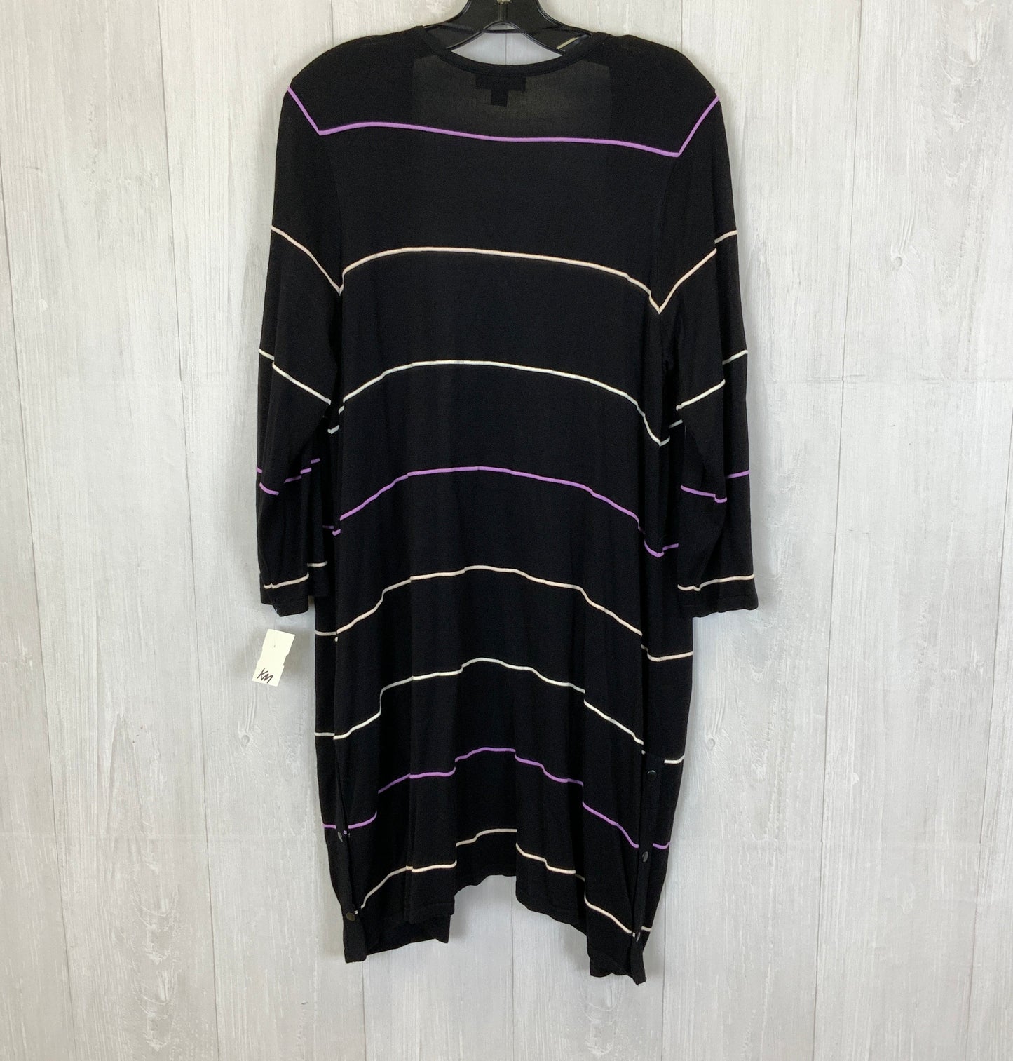 Cardigan By Alfani In Black & Purple, Size: 0x