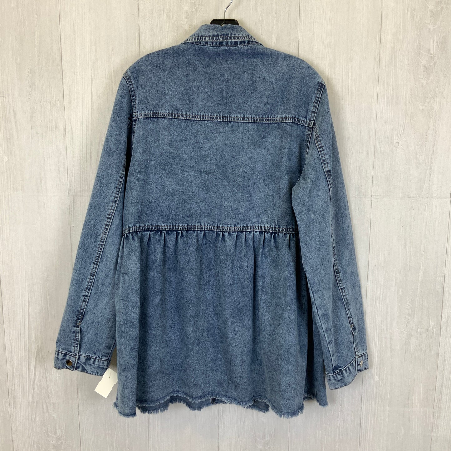 Jacket Denim By Clothes Mentor In Blue Denim, Size: 1x