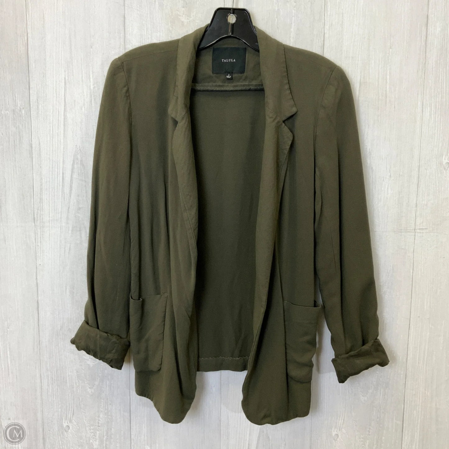 Blazer By Clothes Mentor In Green, Size: Xs