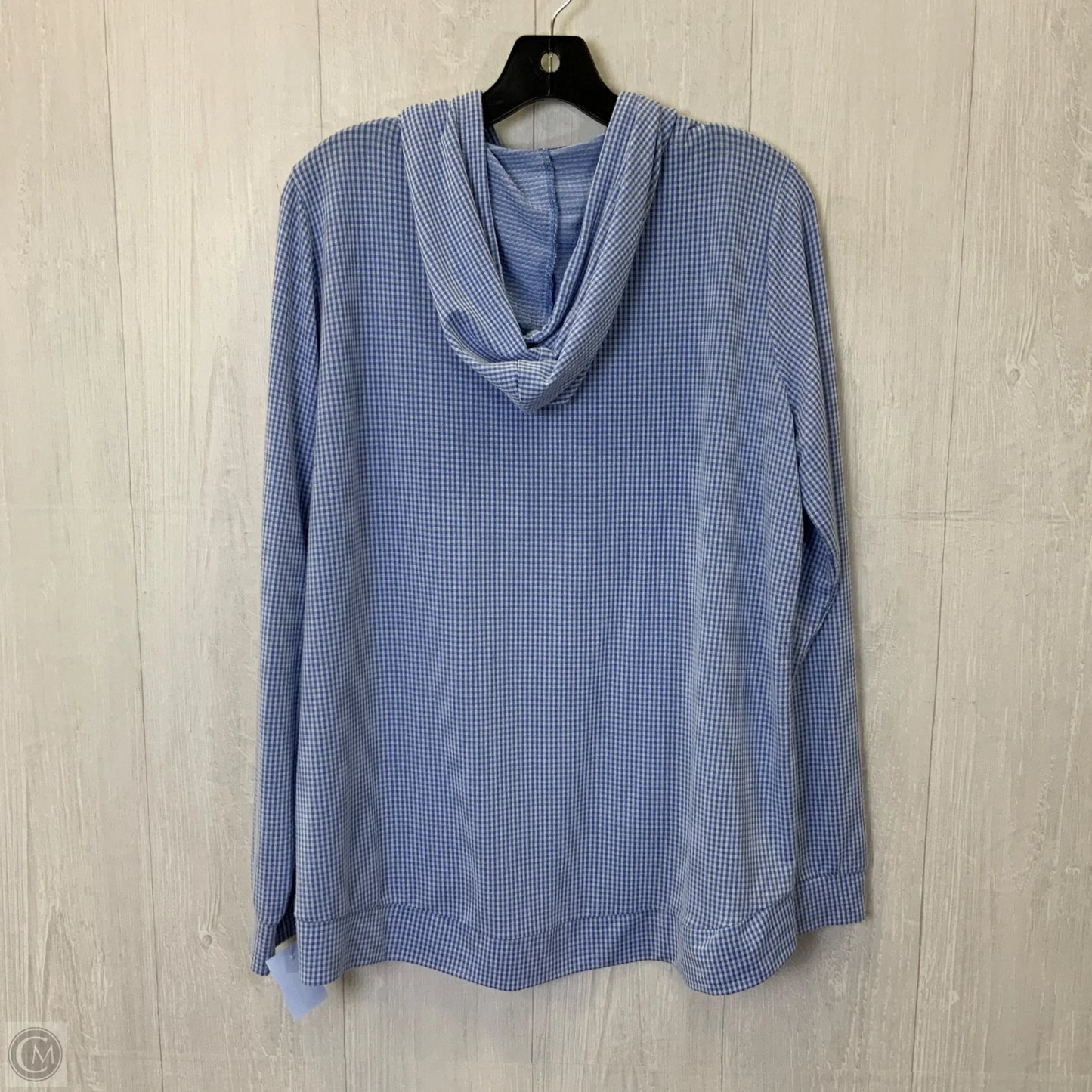 Sweatshirt Hoodie By Weatherproof In Blue, Size: L