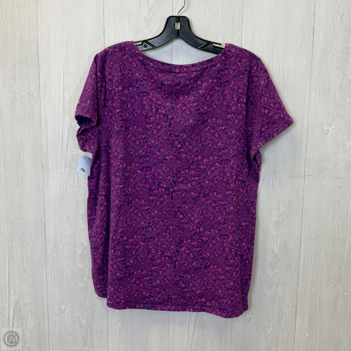Top Short Sleeve By J. Jill In Purple, Size: L