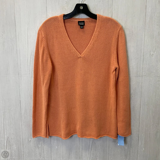 Sweater By Eileen Fisher In Coral, Size: M