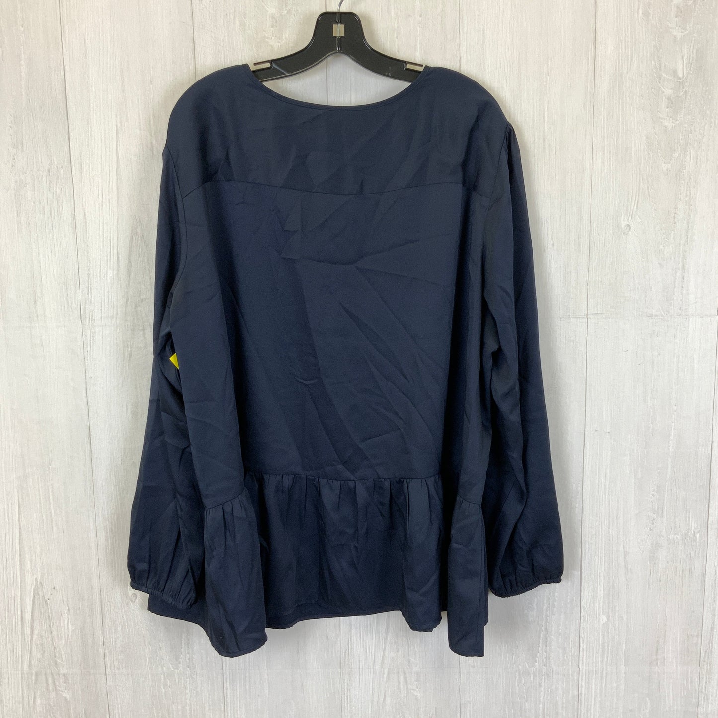 Top Long Sleeve By Loft In Navy, Size: 3x