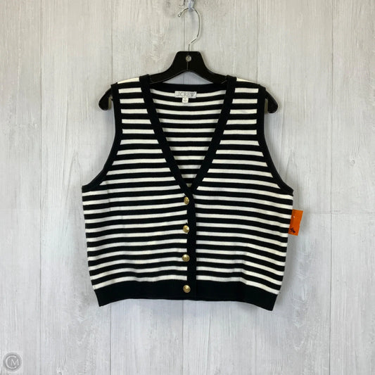 Vest Fleece By J. Crew In Black, Size: Xl