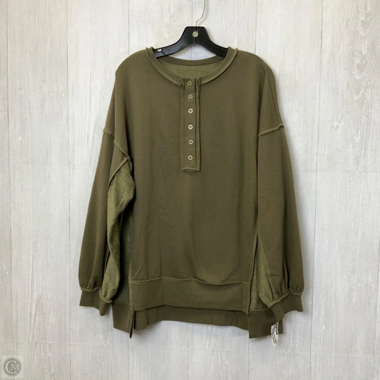 Top Long Sleeve By Clothes Mentor In Green, Size: M