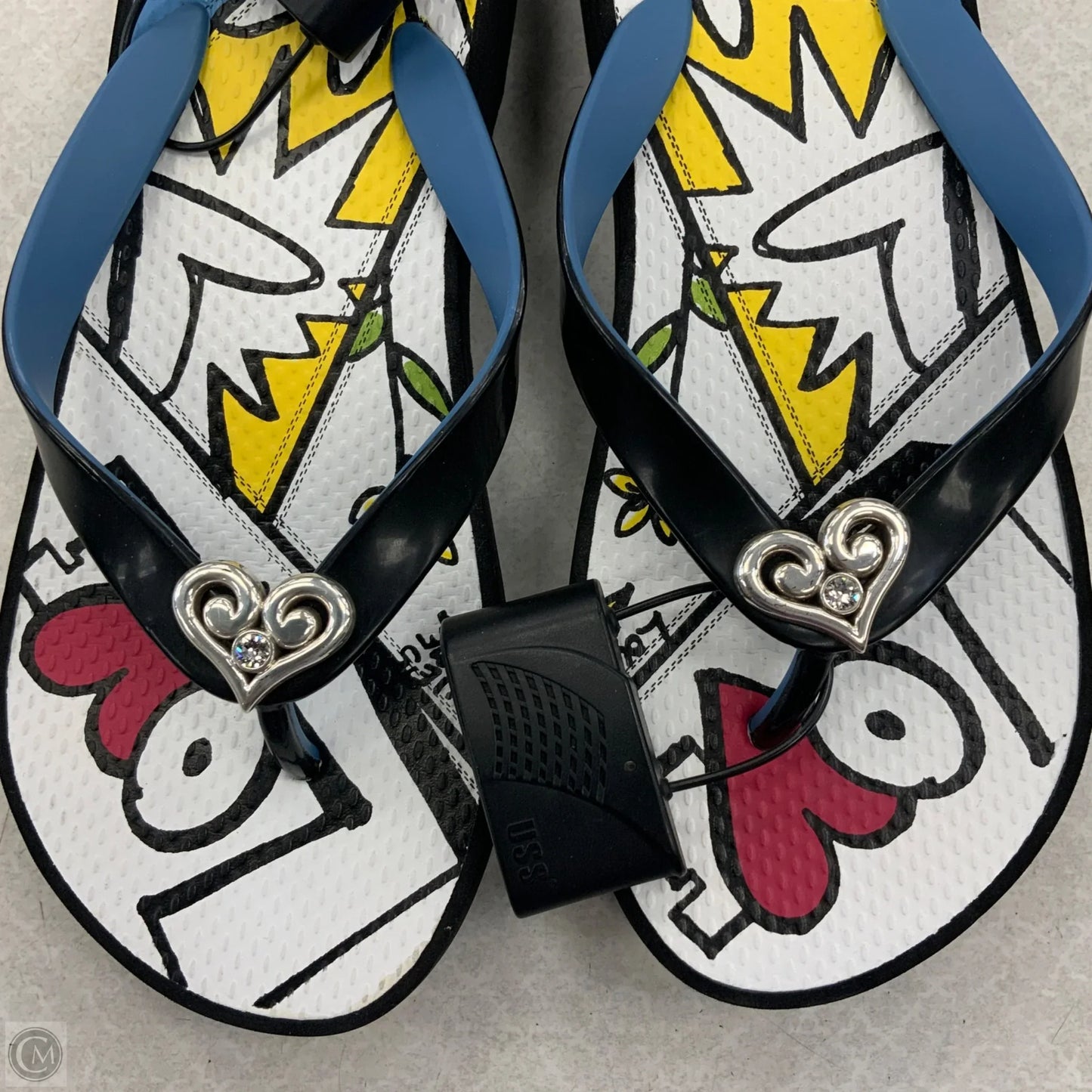 Sandals Flip Flops By Brighton In Black, Size: 7