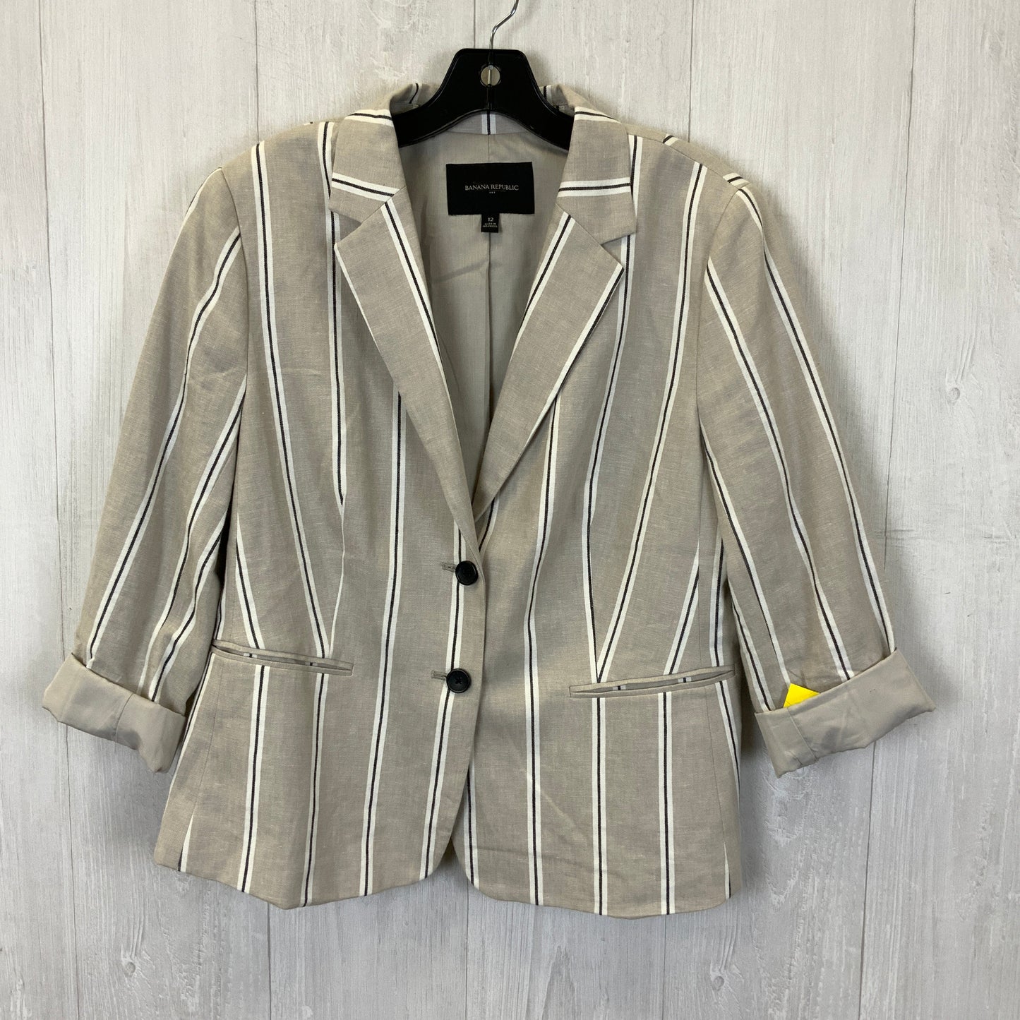 Blazer By Banana Republic In Cream, Size: L