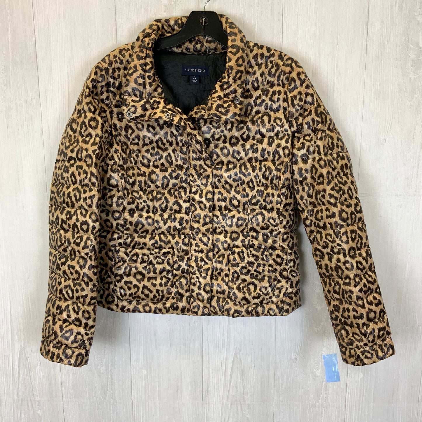 Jacket Puffer & Quilted By Lands End In Animal Print, Size: S