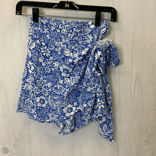 Shorts By Japna In Blue & White, Size: S