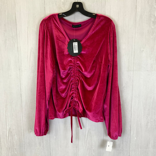 Top Long Sleeve By Clothes Mentor In Pink, Size: Xl