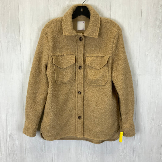 Jacket Faux Fur & Sherpa By So In Tan, Size: S