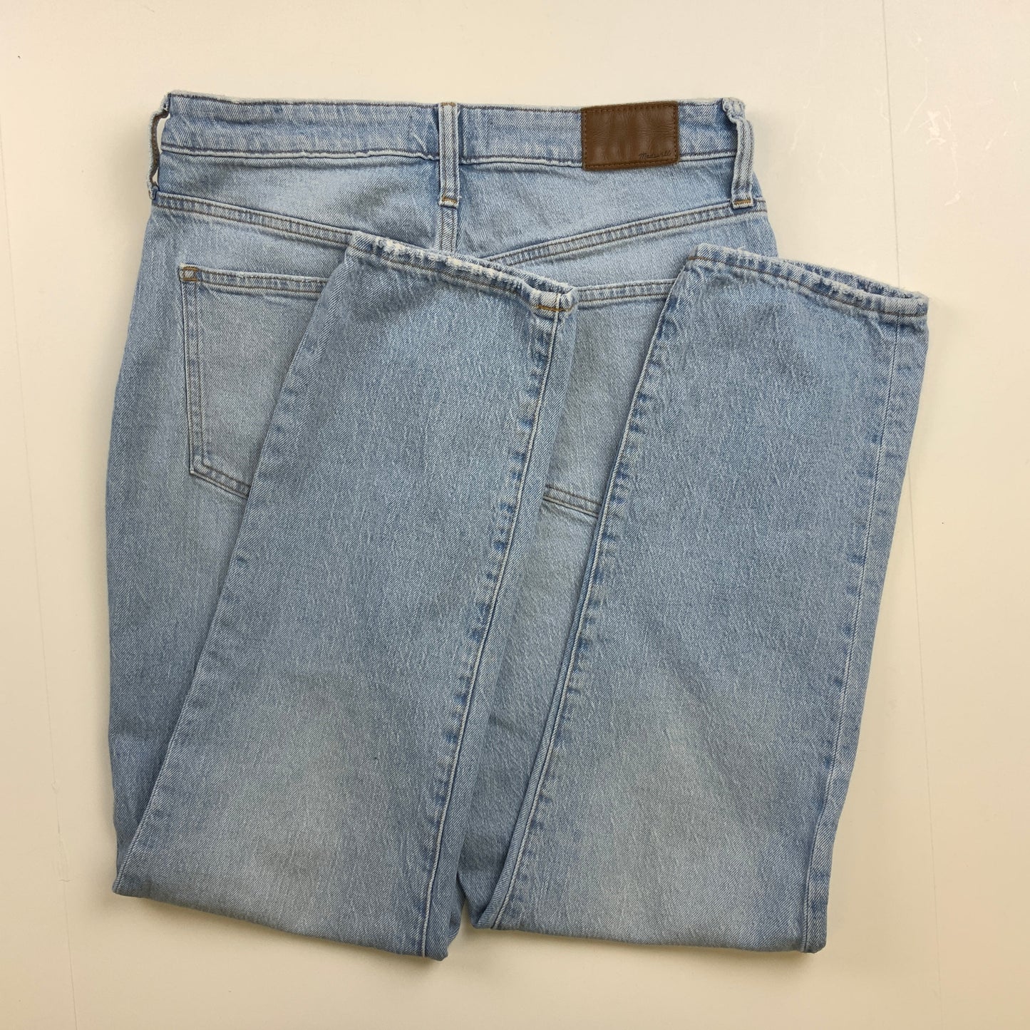 Jeans Straight By Madewell In Blue Denim, Size: 8