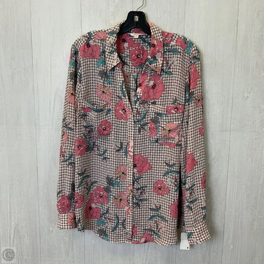 Top Long Sleeve By Candies In Blue & Pink, Size: 2x