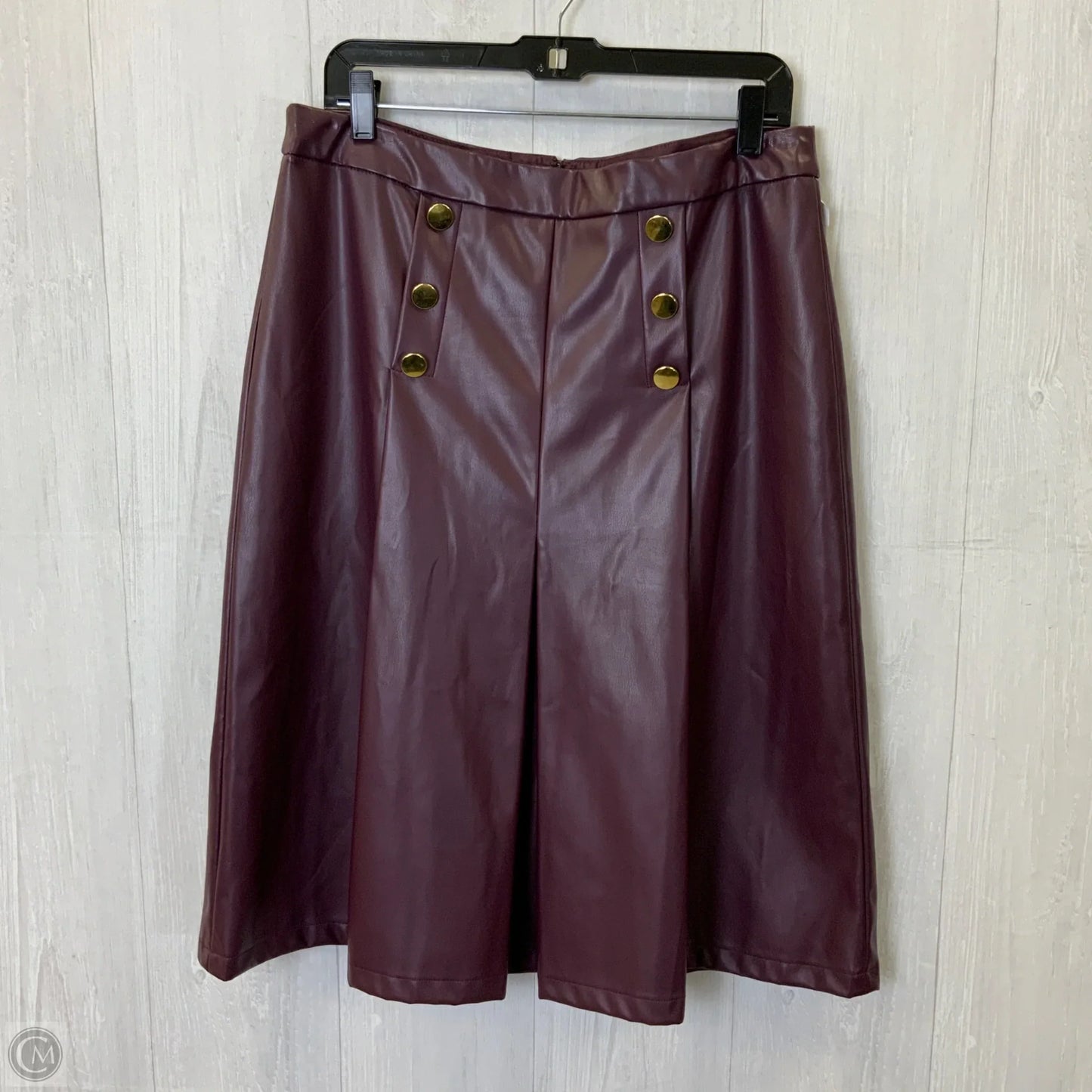 Skirt Midi By Liz Claiborne In Purple, Size: 8