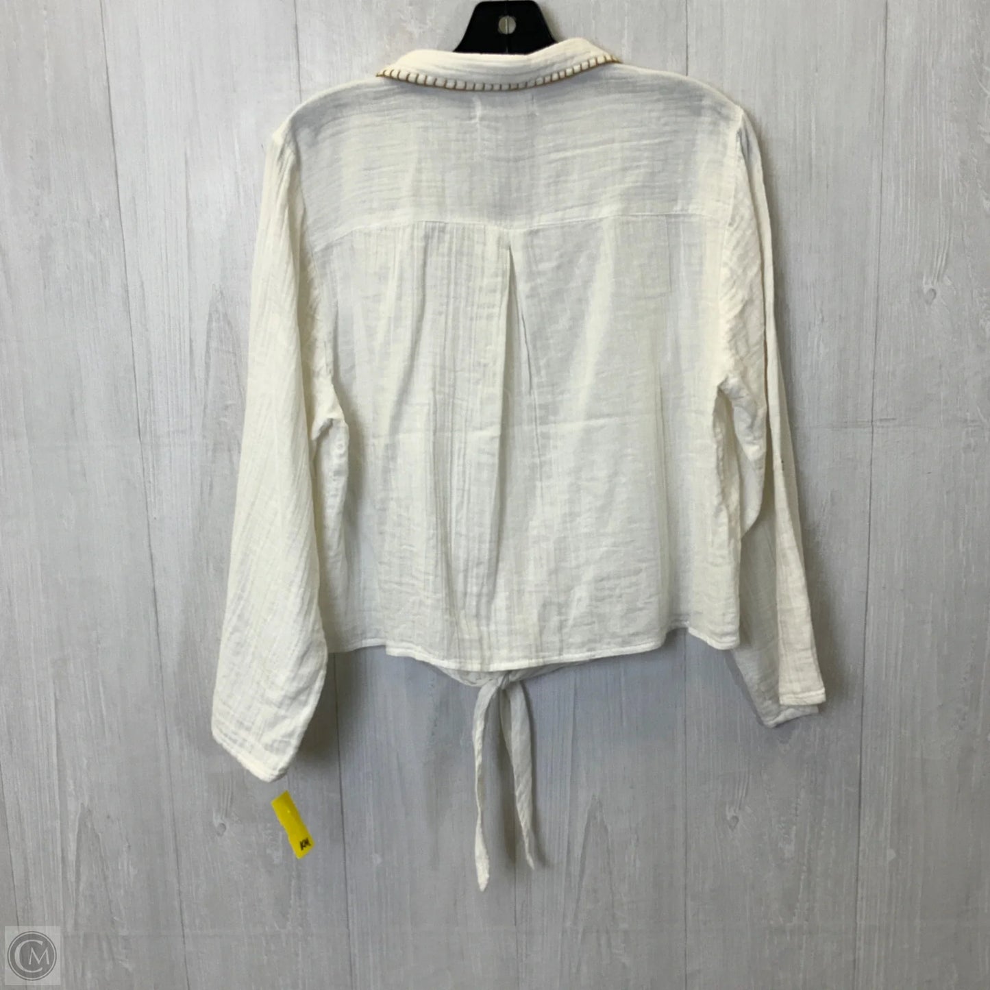 Top Long Sleeve By Natural Life In White, Size: L