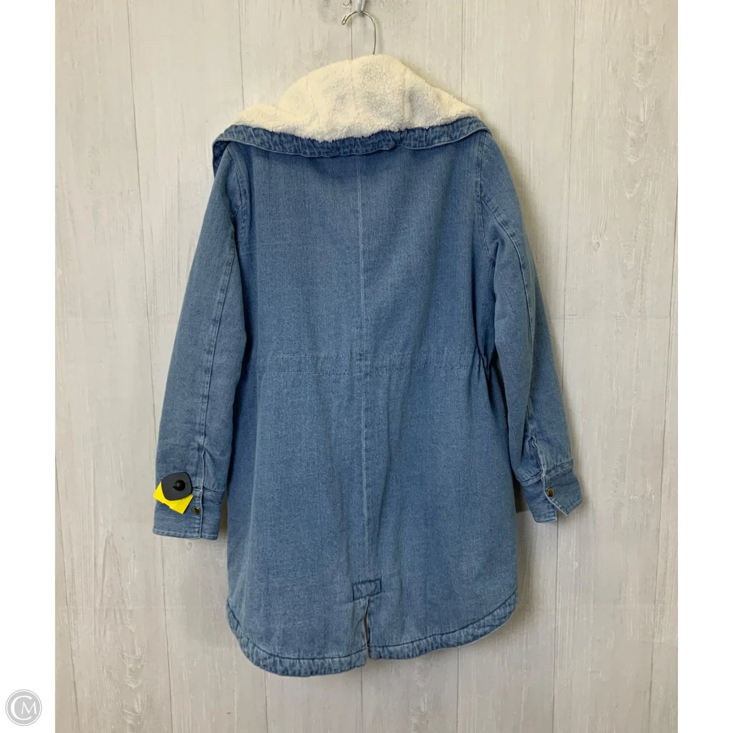 Jacket Faux Fur & Sherpa By Venus In Blue, Size: S