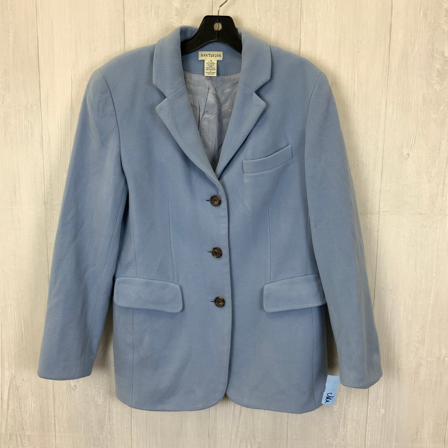 Blazer By Ann Taylor In Blue, Size: 12