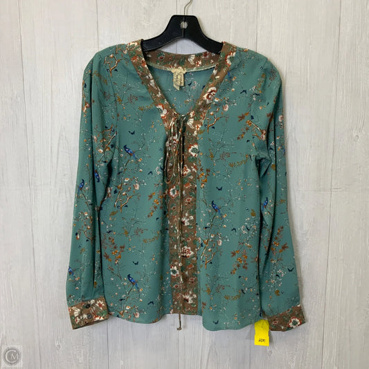 Top Long Sleeve By Gimmicks In Multi-colored, Size: Xs