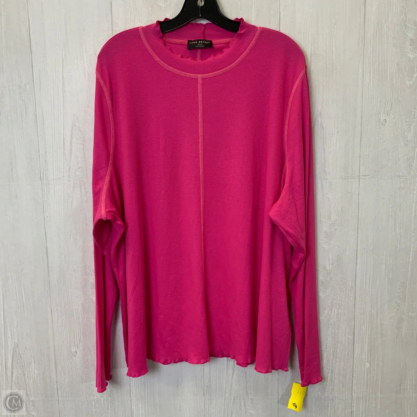 Top Long Sleeve By Lane Bryant In Pink, Size: 4x