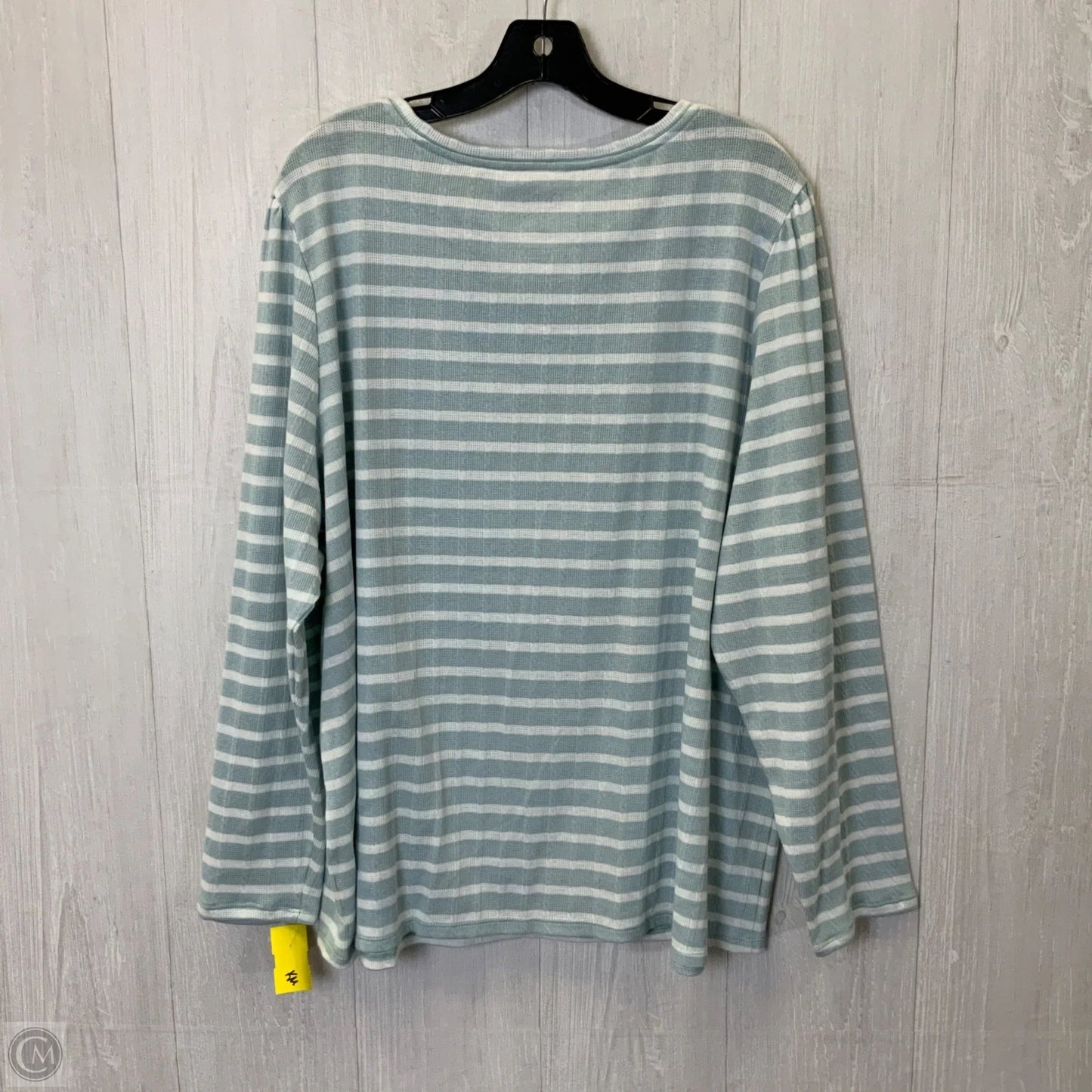 Top Long Sleeve By Croft And Barrow In Striped Pattern, Size: 3x