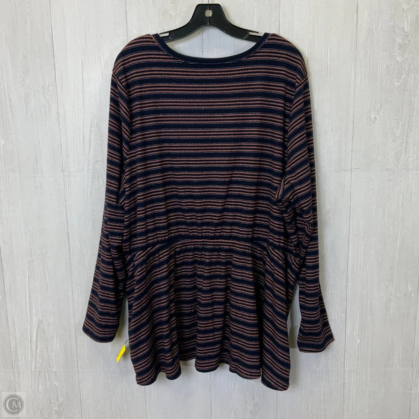 Top Long Sleeve By Lane Bryant In Striped Pattern, Size: 4x