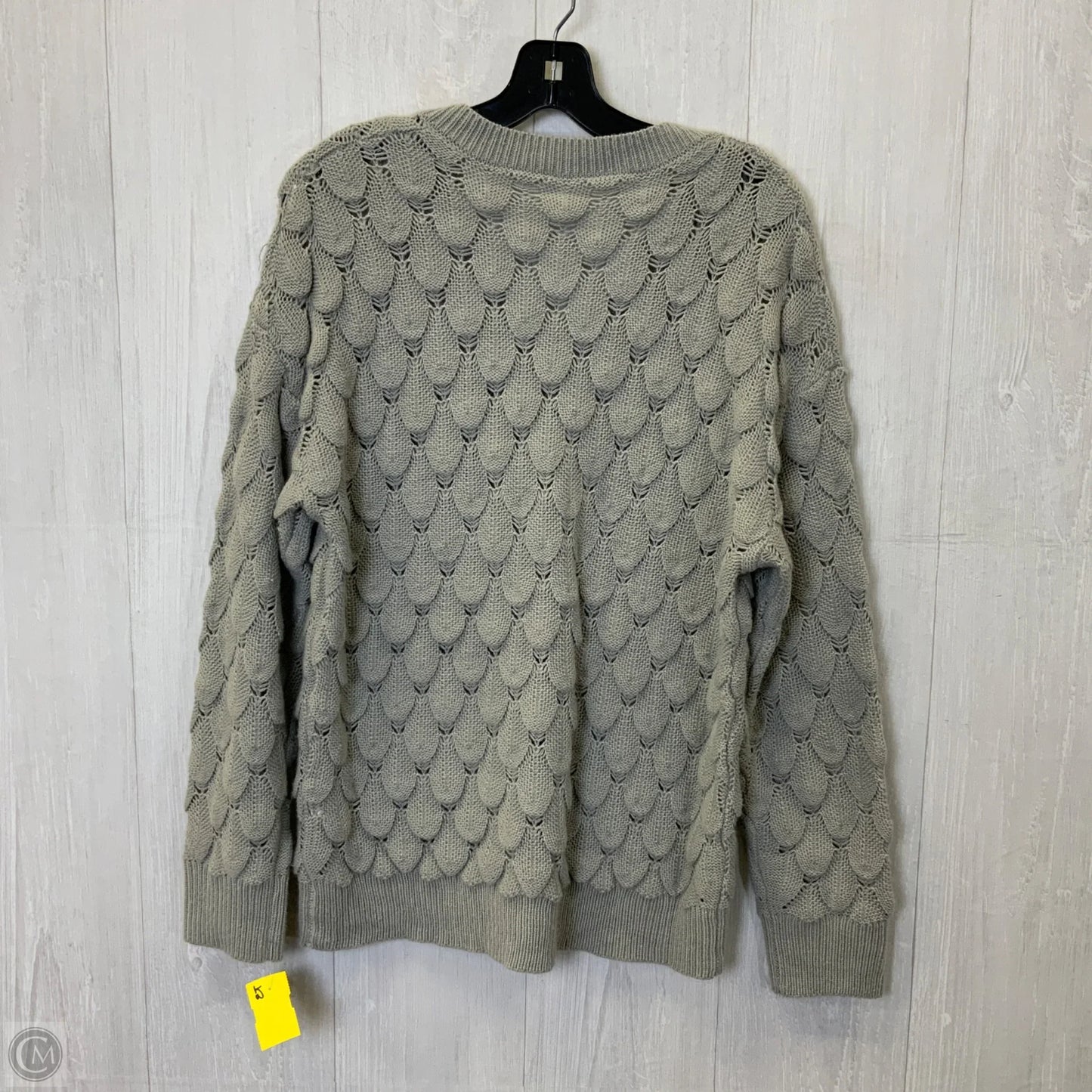 Sweater By Clothes Mentor In Grey, Size: L
